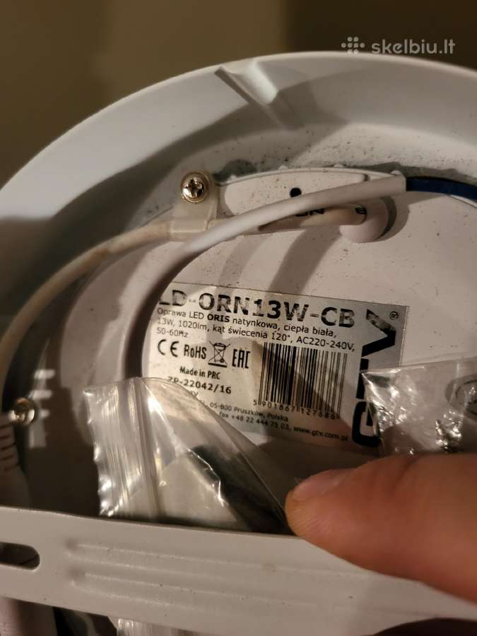 LED šviestuvas virštinkinis 13w 1020lm - nuotraukos Nr. 3