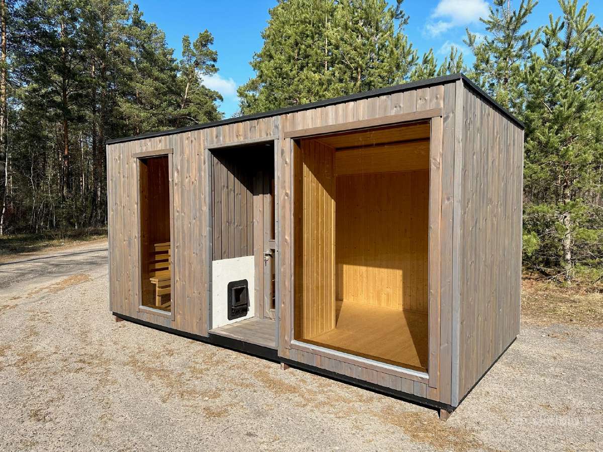 Karkasinė pirtis. Pirtis "Moderno" - nuotraukos Nr. 12