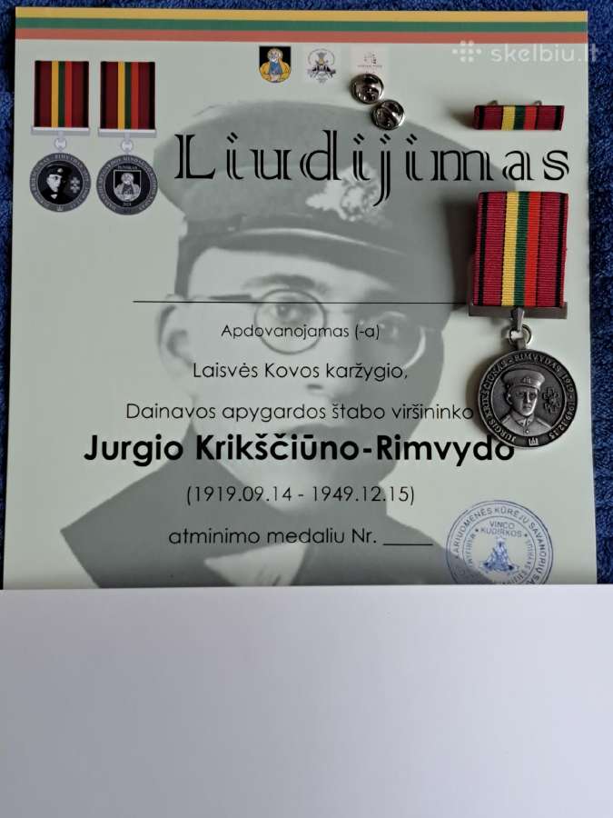 Jurgio Krikščiūno-rimvydo atminimo medalis