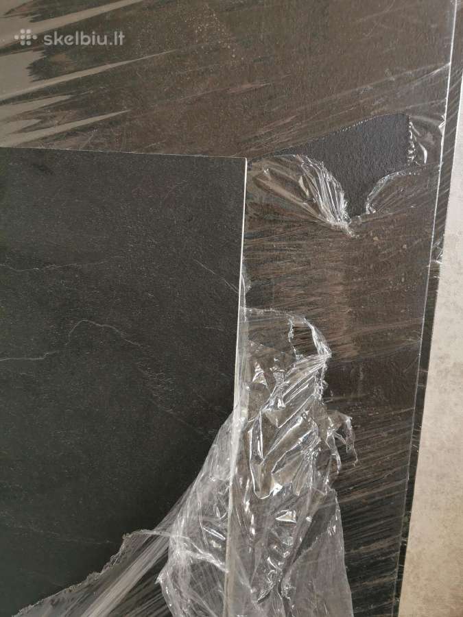 Ulmas stalviršis "Ardesia juodas akmuo" 197cm x 51