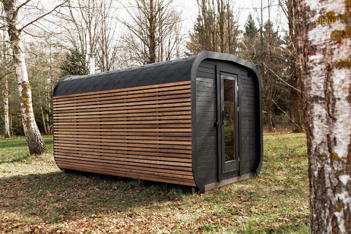 4m Cube pirtis su termo medienos tašelių apdaila! - nuotraukos Nr. 6