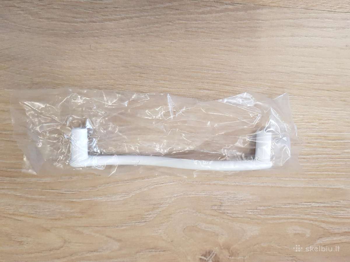 Naujos baltos metalinės baldų rankenėlės 12,8 cm. - nuotraukos Nr. 7