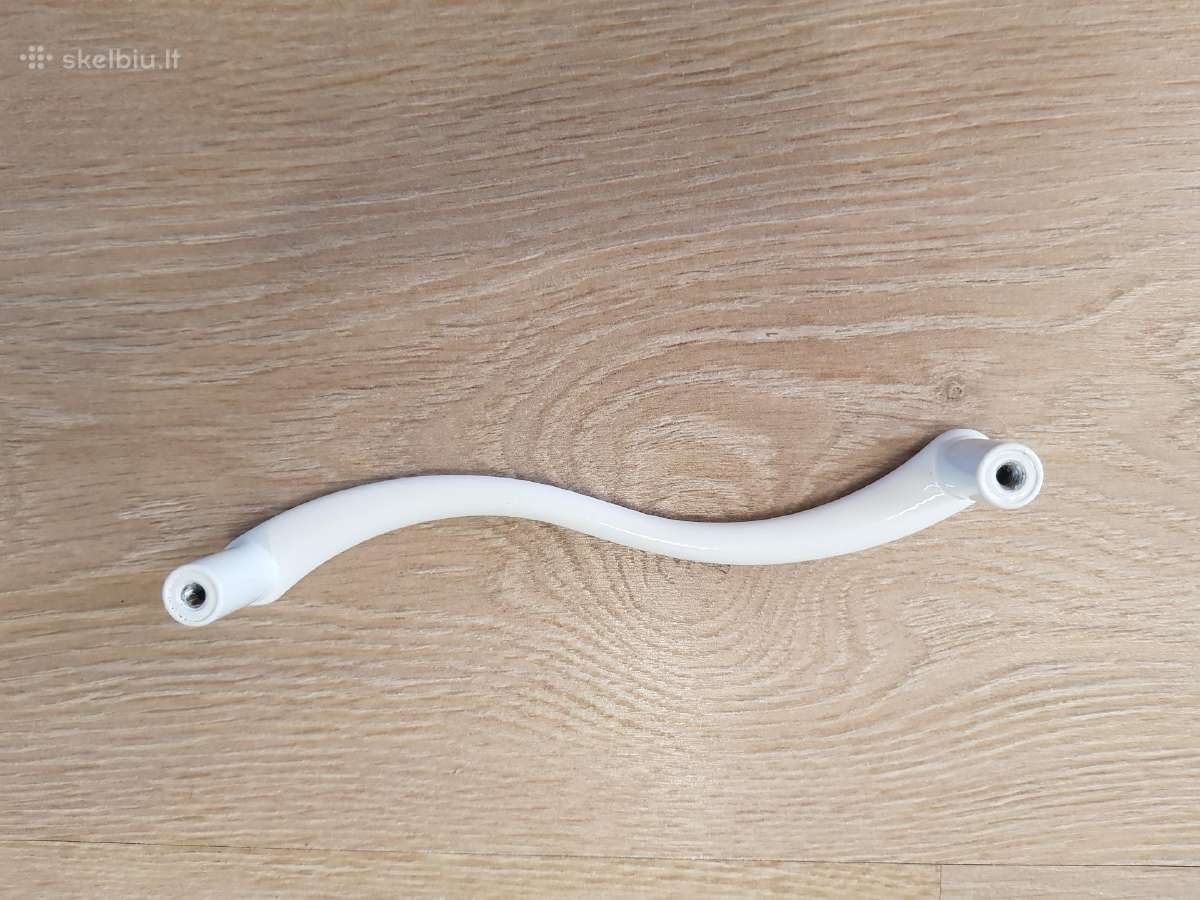 Naujos baltos metalinės baldų rankenėlės 12,8 cm. - nuotraukos Nr. 4