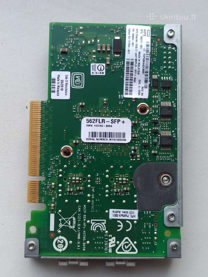 Hpe 562flr- sfp+ 10gb 2 port korta - nuotraukos Nr. 2