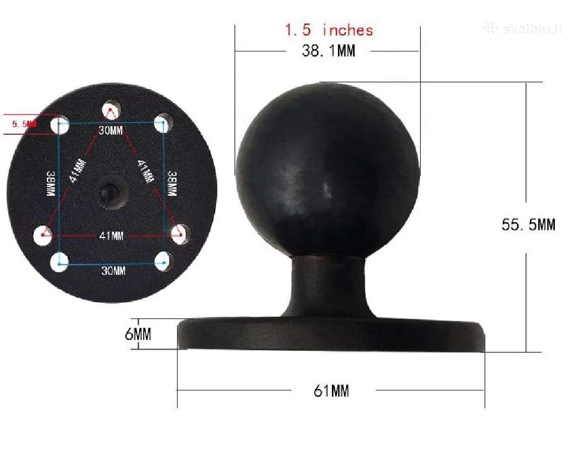 RAM tipo 1.5" laikikliai - nuotraukos Nr. 5