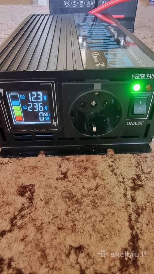 Įtampos keitiklis (inverteris) 3000w pure sinus - nuotraukos Nr. 3