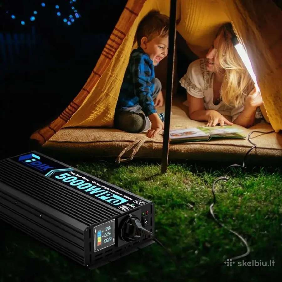 Įtampos keitiklis 12v/24/230v 5000w pure sinus - nuotraukos Nr. 2