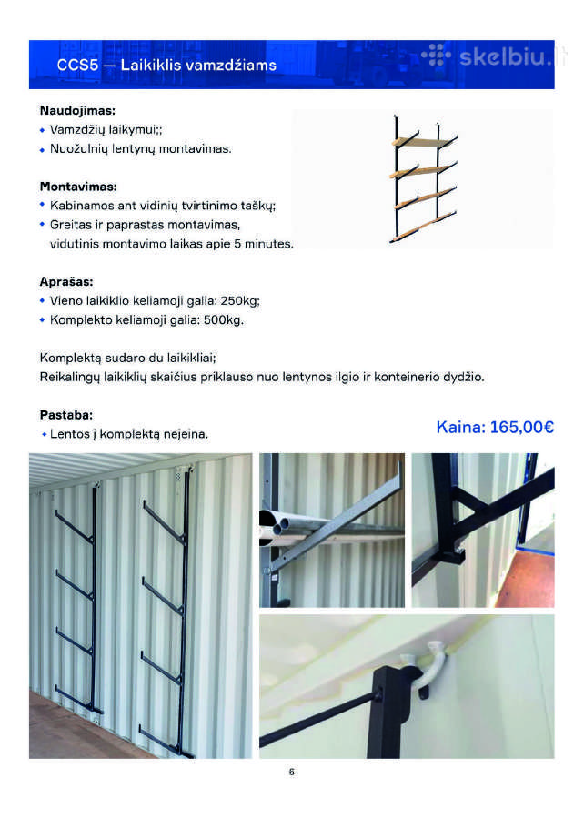 Jūrinių konteinerių dalys - detalės - nuotraukos Nr. 7