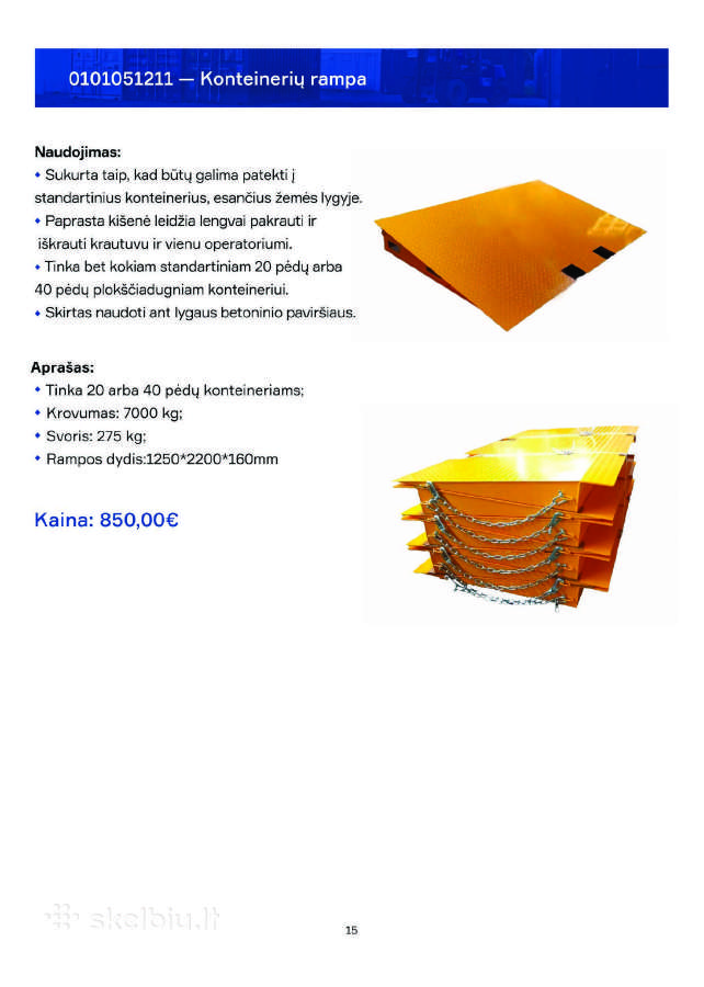 Jūrinių konteinerių dalys - detalės - nuotraukos Nr. 16