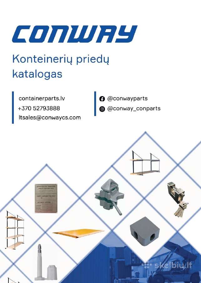 Jūrinių konteinerių dalys - detalės - nuotraukos Nr. 22