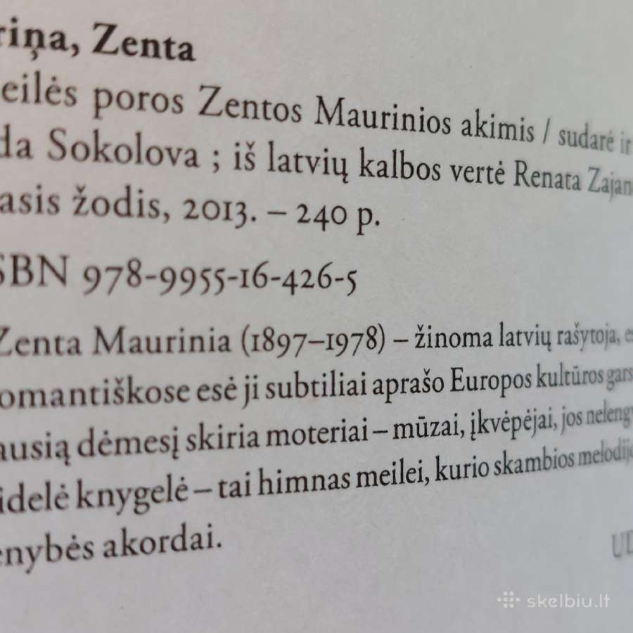 Knyga "Meilės poros Zentos Maurinos akimis" - nuotraukos Nr. 6