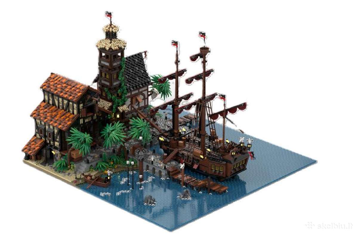 Lego Moc - Port Sauvage: a Pirate Town 14428pcs