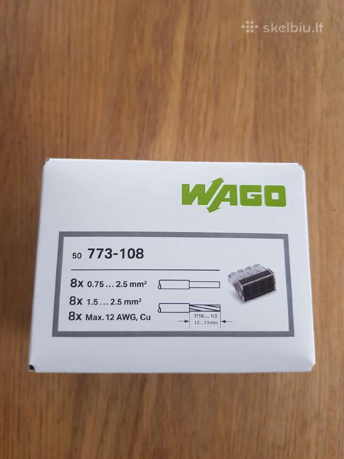 Laidų jungtys Wago 773-102/104/106/108 - nuotraukos Nr. 4