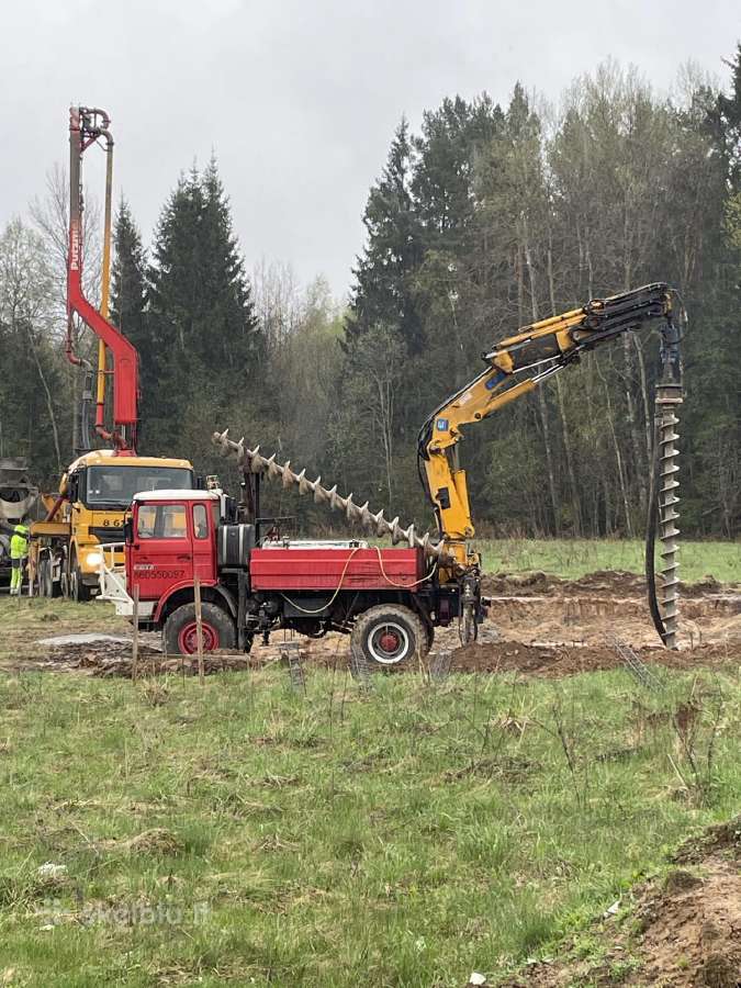 Cfa Polių gręžimas, grežtiniai pamatai,cfa poliai
