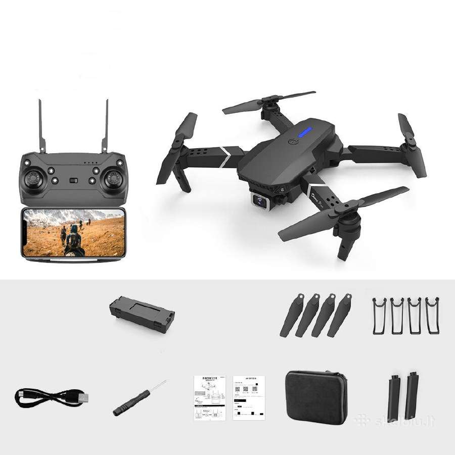 Nauji E88pro dronai su vaizdo kamera - nuotraukos Nr. 15