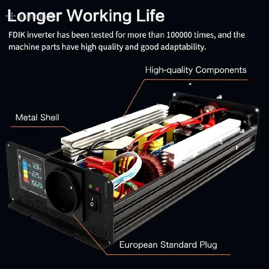 Įtampos keitiklis (inverteris) 3000w pure sinus