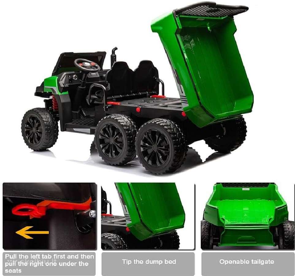 24v 4x100w dvivietis elektromobilis sunkvežimis - nuotraukos Nr. 7