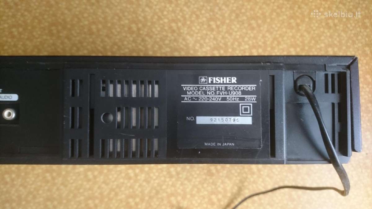 Vhs Fisher -Model Fvh-u908 - nuotraukos Nr. 4