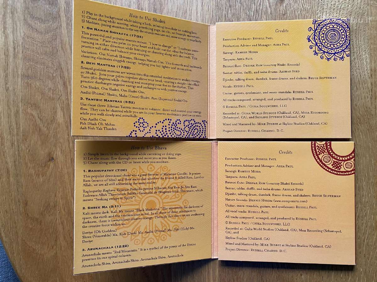 Originalūs Russil Paul "Shakti" ir "Bhava" CD - nuotraukos Nr. 5