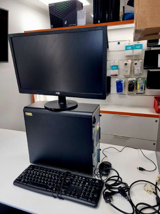 Pc+win10+monitorius+klaviatūra+pelė+garantija - nuotraukos Nr. 4