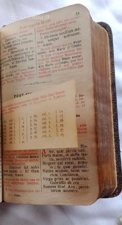 *Breviarium romanum 1926 m. - nuotraukos Nr. 4