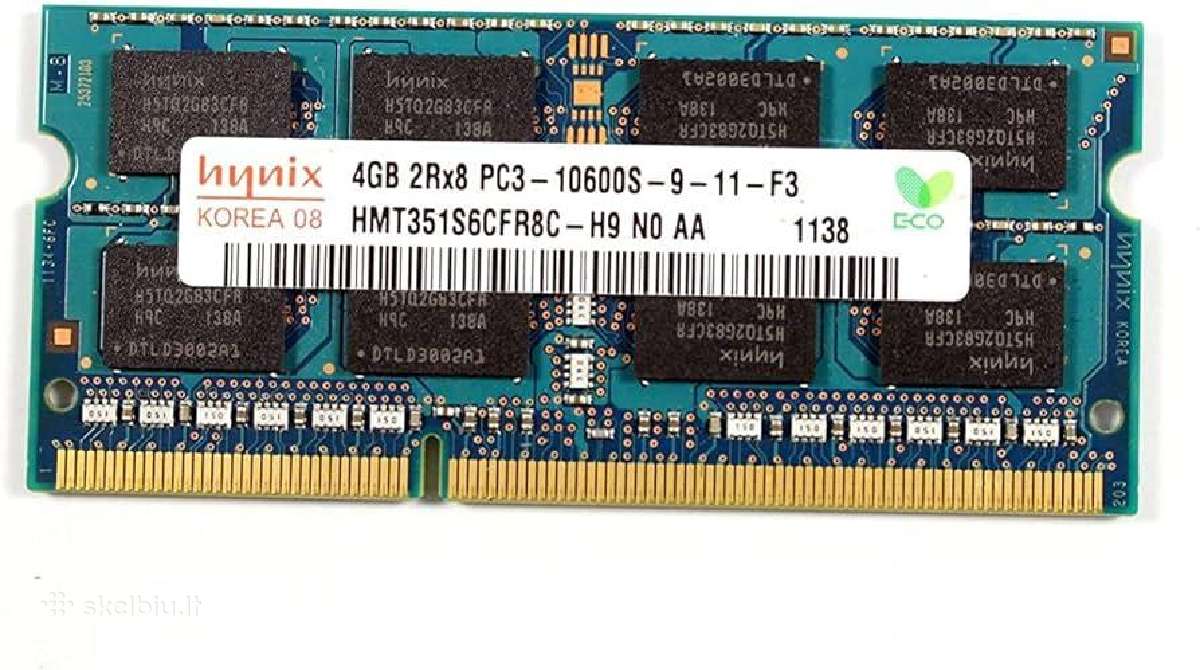 4gb RAM Pc3-10600 (Hynix) (siuntimas)