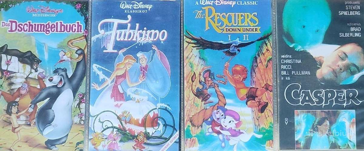 4 Vhs kasetės