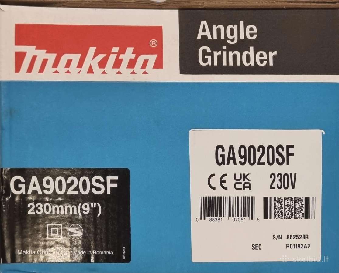 Kampinis šlifuoklis Makita Ga9020sf02 - nuotraukos Nr. 4