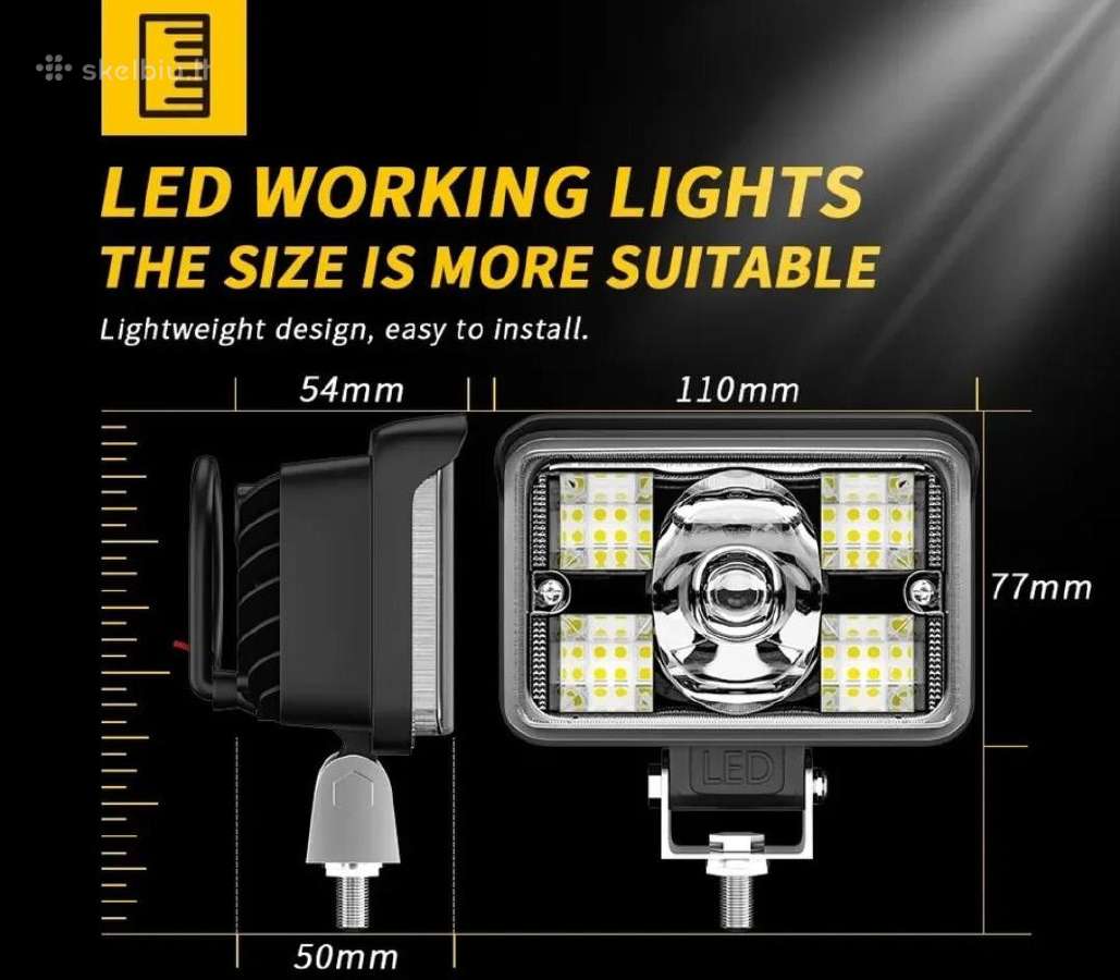 LED žibintai, darbo lempos - nuotraukos Nr. 2
