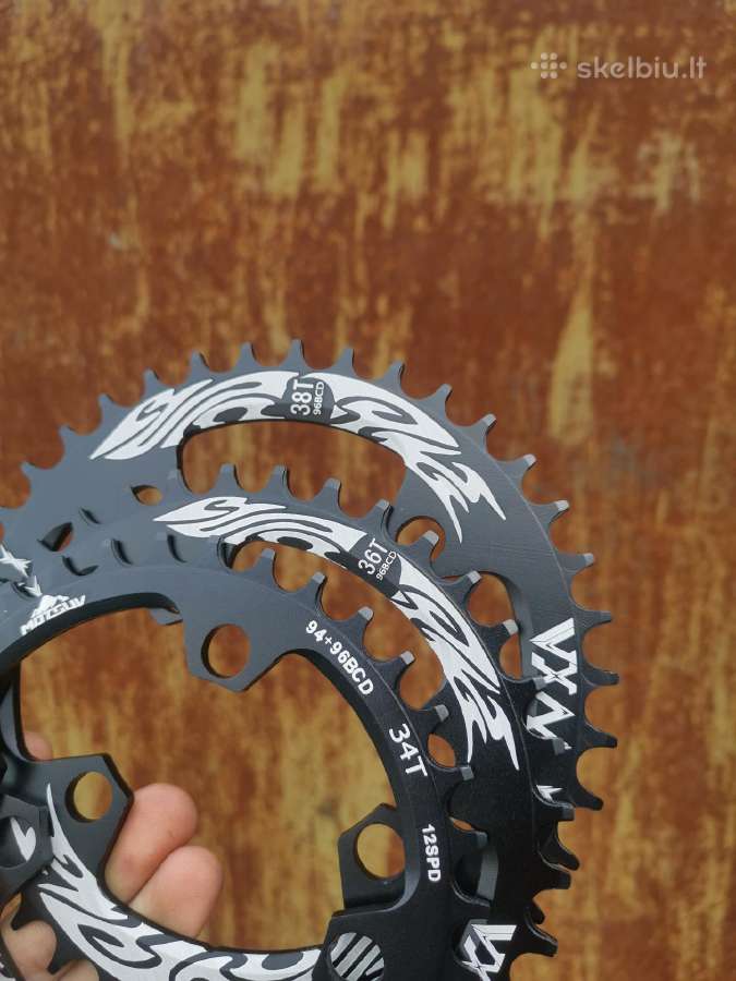 Chainringai 104bcd, 96+94bcd; 96 bcd Shimano deore - nuotraukos Nr. 2