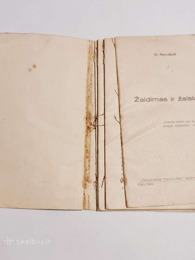 Žaidimas ir žaislas - O. Norušytė 1937 m - nuotraukos Nr. 2
