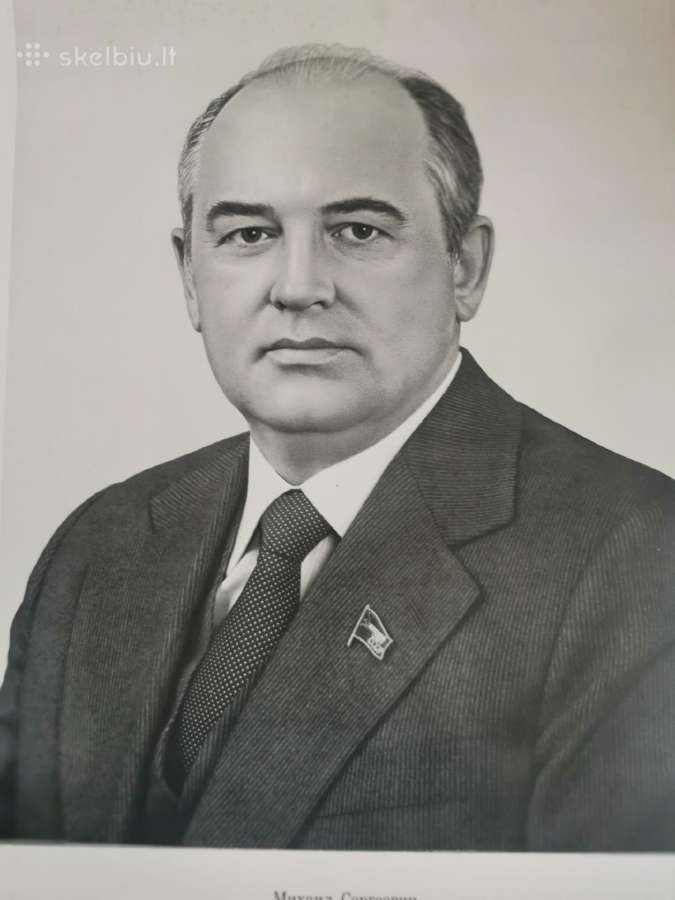 M. Garbačiovo plakatas 66x49 cm - nuotraukos Nr. 2