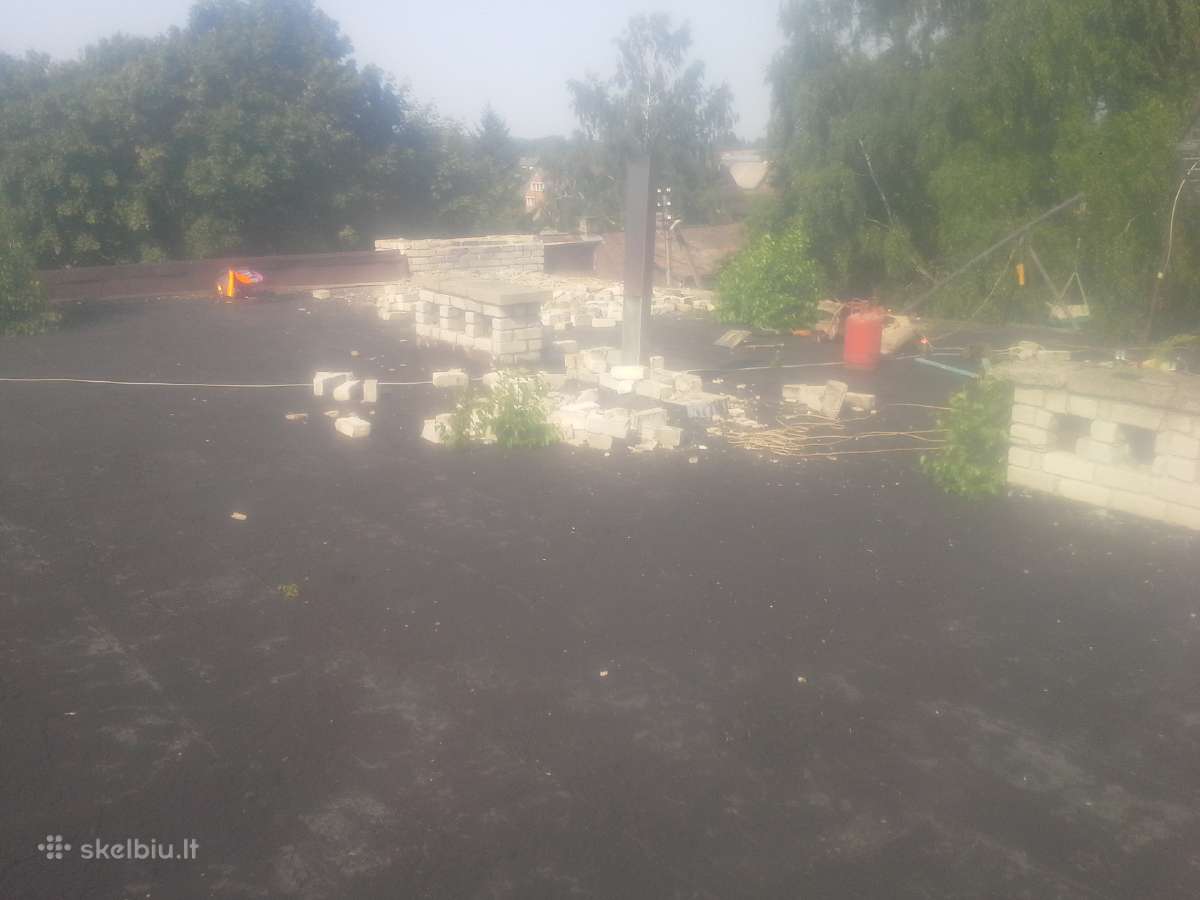 Plokščių sutabdintų stogų dengimas - nuotraukos Nr. 2