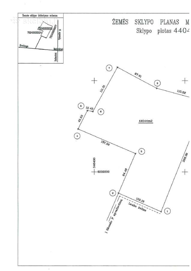 4,40 ha. Skuode prie Upės Bartuva namams statyti - nuotraukos Nr. 7