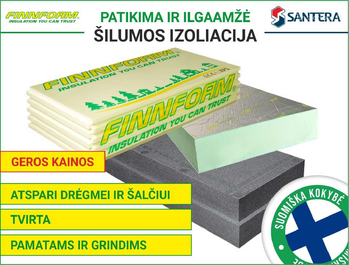 Šilumos izoliacija "Finnfoam"