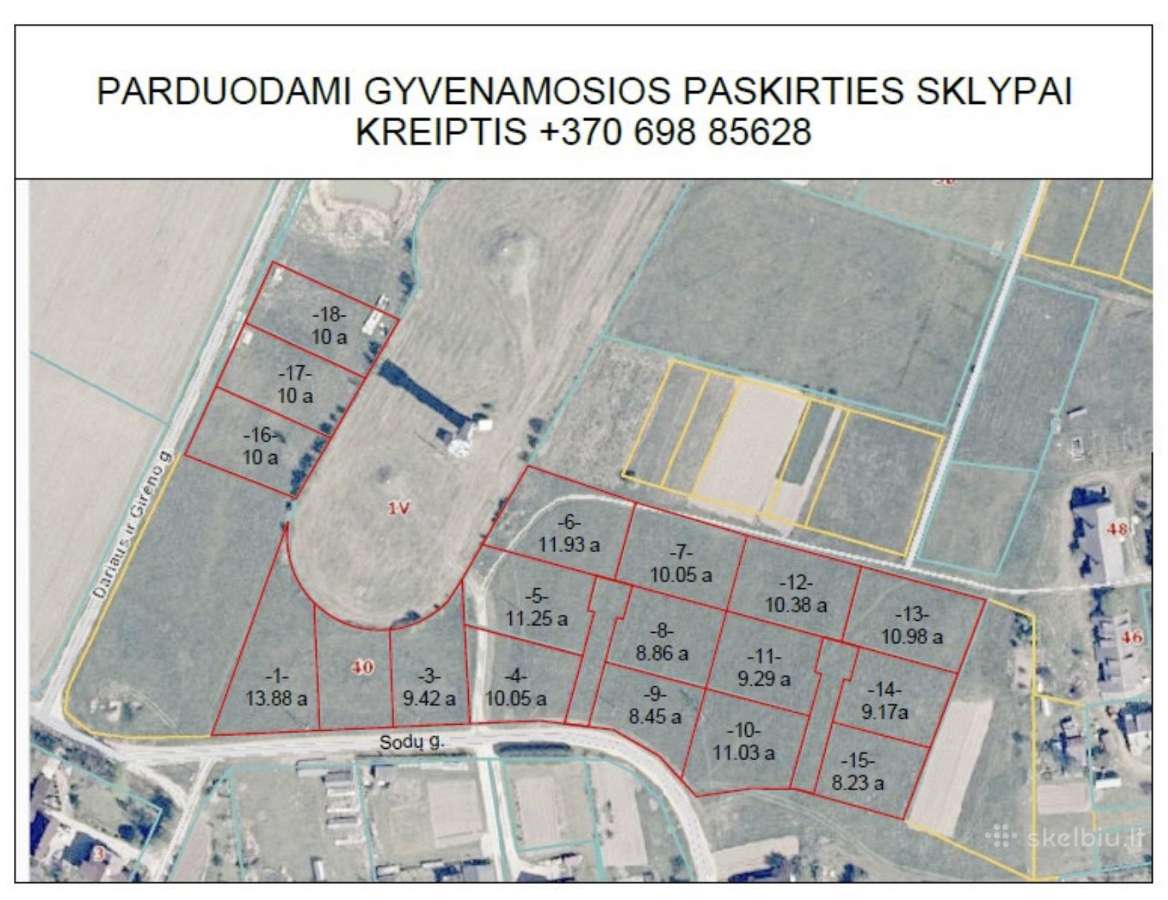 Parduodami namų valdos sklypai Vėžaičių miestelyje - nuotraukos Nr. 2