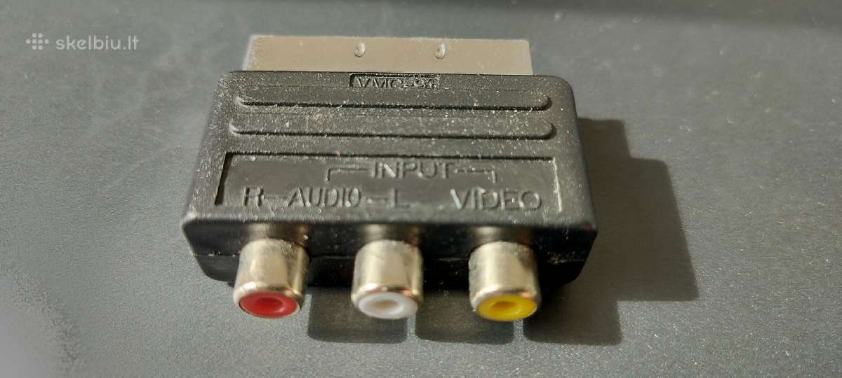Adapteris garso ir TV įrangai Scart - 3rca