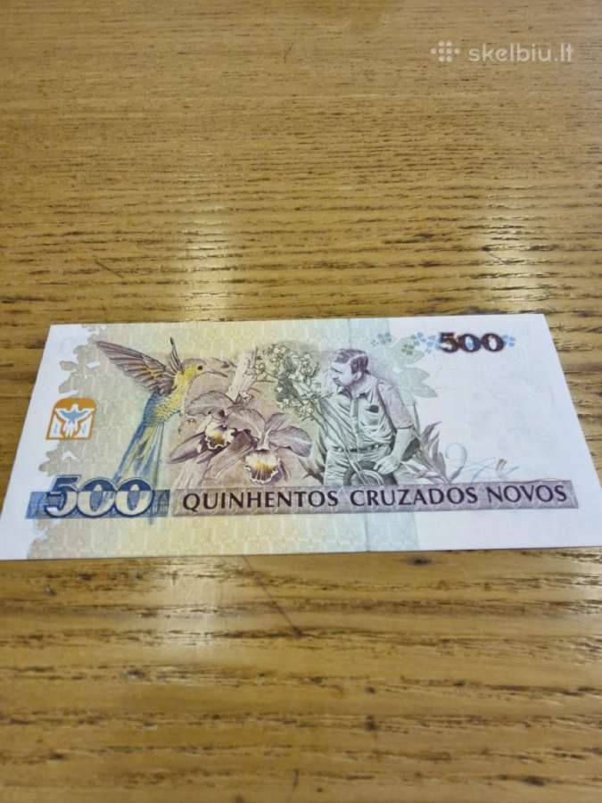 Brazilija 500 Cruzeirų Unc - nuotraukos Nr. 2