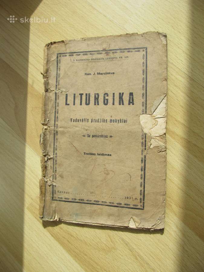 Liturgika , Kun. J. Marcinkus 1931