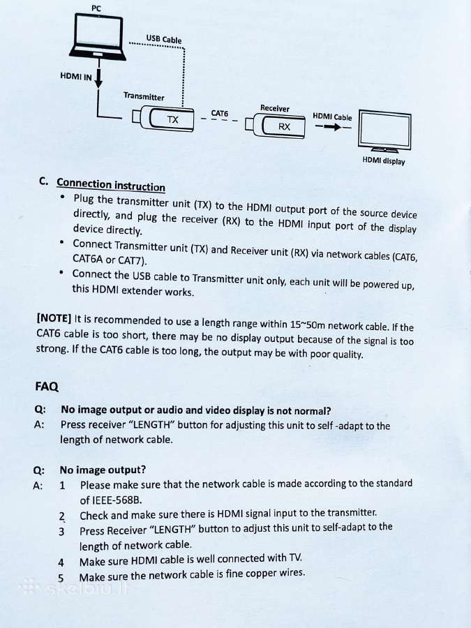 Mini Hdmi Extender Ds-55203 - nuotraukos Nr. 3