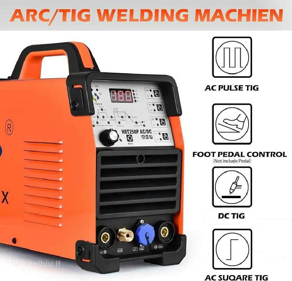 Tig Ac/dc aparatas aliuminiui Hitbox 250 P - nuotraukos Nr. 5