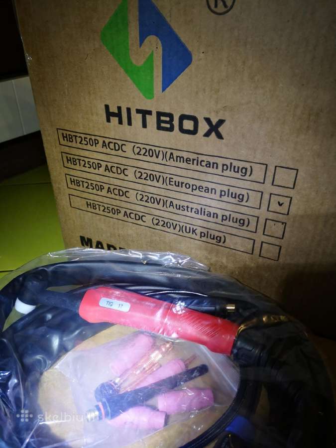 Tig Ac/dc aparatas aliuminiui Hitbox 250 P - nuotraukos Nr. 11