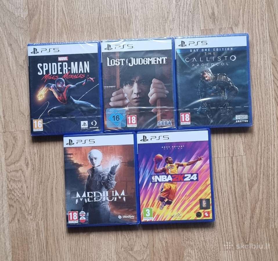 Playstation 5 labai geri žaidimai