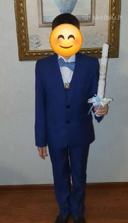 Klasikinis kostiumas jaunuoliui iš 3 daliu.