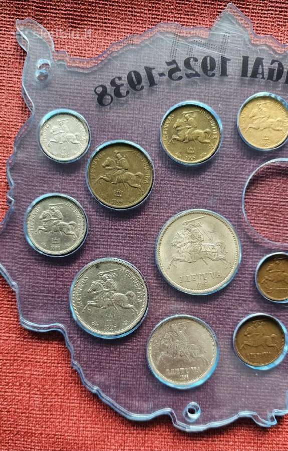 1925 - 1938 m. Lietuvos pinigai įdėkle. - nuotraukos Nr. 5