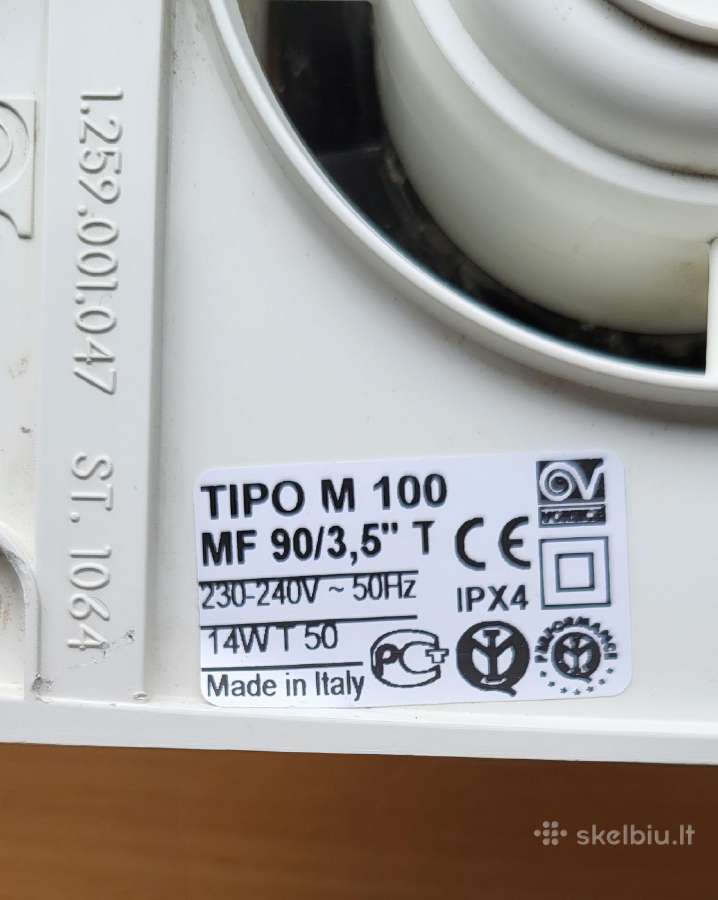 Ventiliatorius Tipo M100 Mf 90/3,5" - nuotraukos Nr. 4