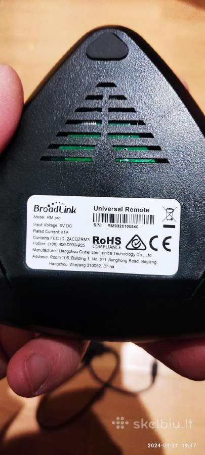 Nuotolinio valdymo įrenginys Broadlink Rm pro - nuotraukos Nr. 3