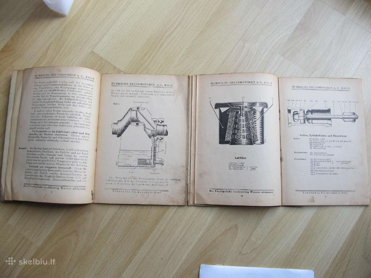 Deutz variklio instrukcija , tarpukaris - nuotraukos Nr. 4