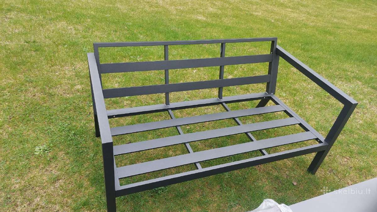 Aliuminis kampas,sofa. Aliuminiai foteliai. Stalas - nuotraukos Nr. 12