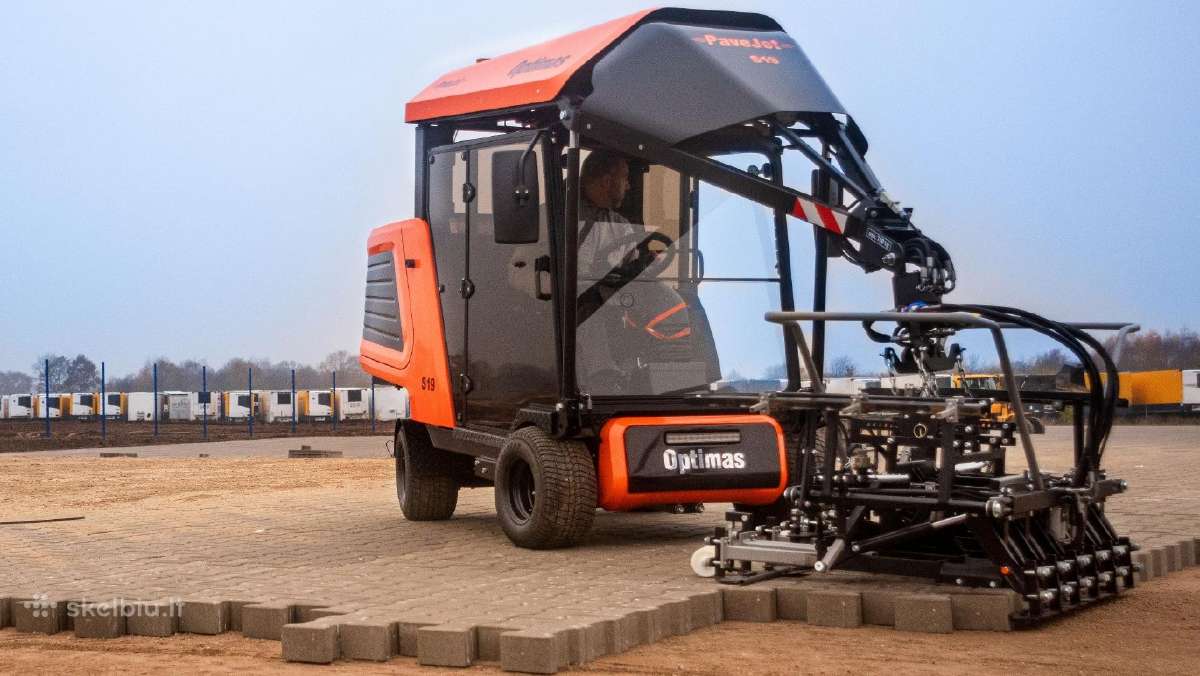 Trinkelių klojimas Optimas S19 mašina - nuotraukos Nr. 2